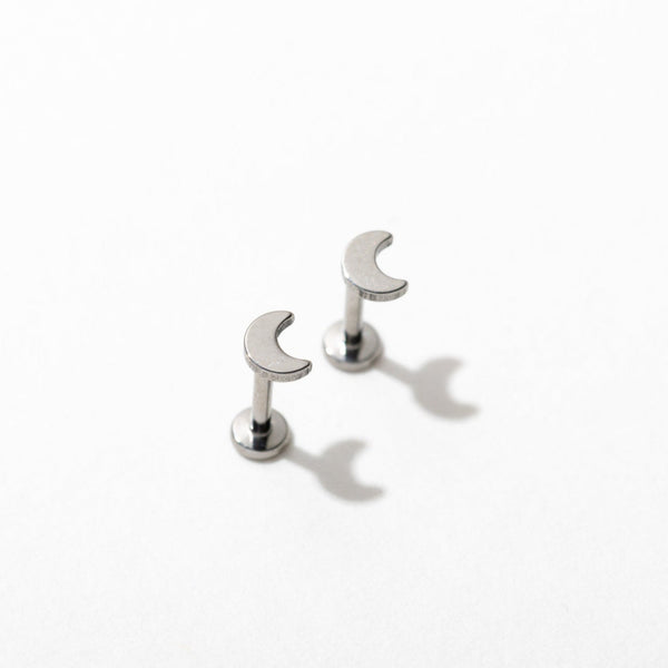 Moon Flat Back Studs