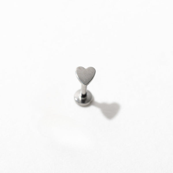 Heart Flat Back Studs