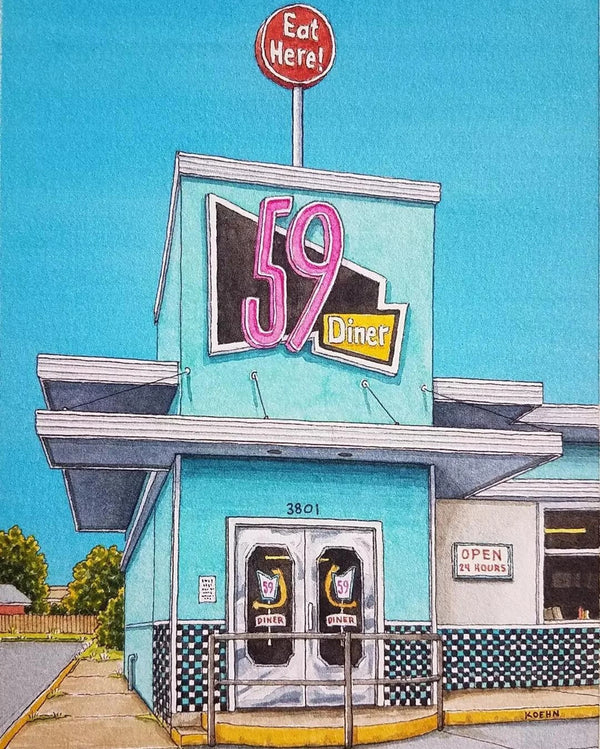 Jim Koehn - Print - 59 Diner