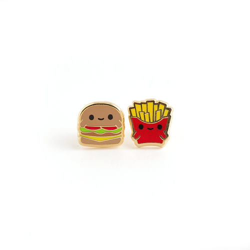 Luxcups - Earring - Burger & Fries