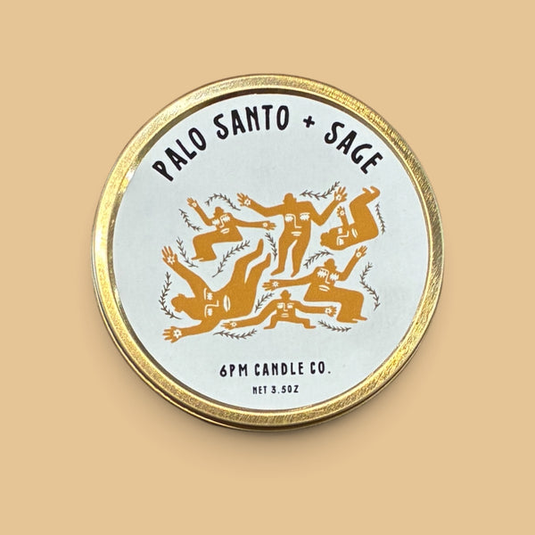 Palo Santo and Sage Candle - 6pm Candle
