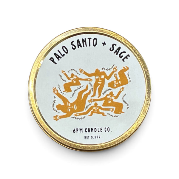 Palo Santo and Sage Candle - 6pm Candle