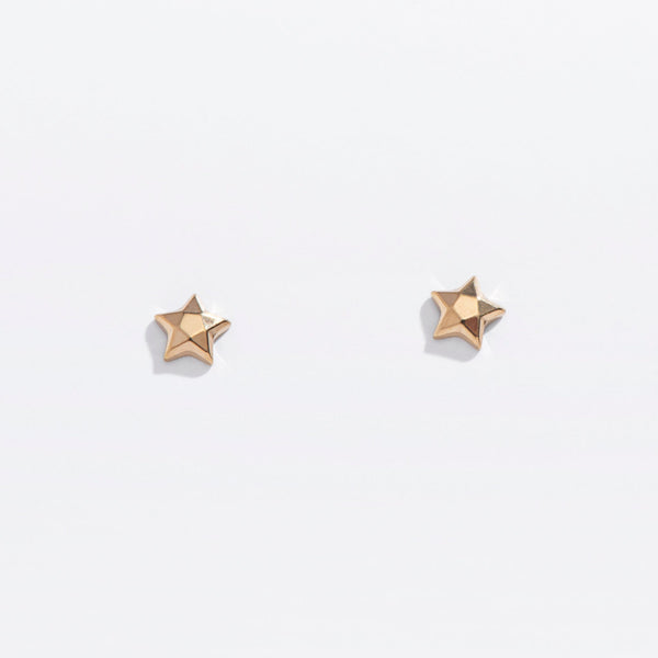 Faceted Star Flat Back Studs