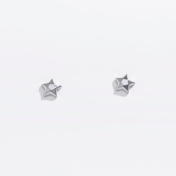 Faceted Star Flat Back Studs