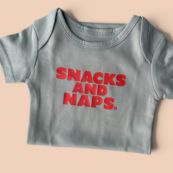 Snacks and Naps Onesie