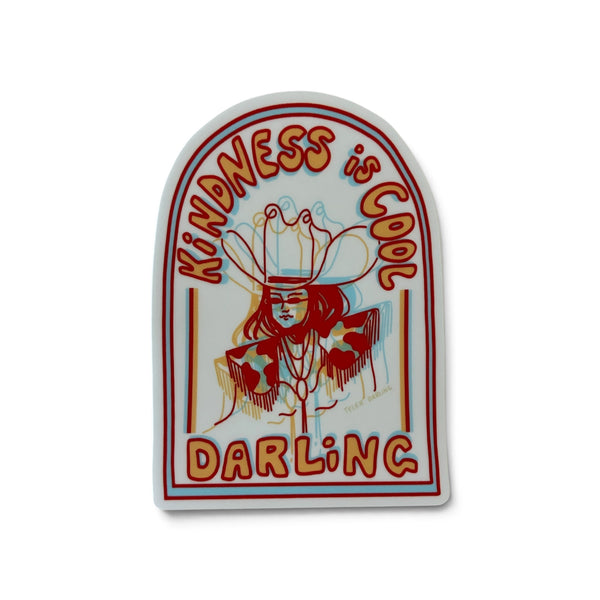 Kindness is Cool Darling Sticker - 100 percent helping someone
