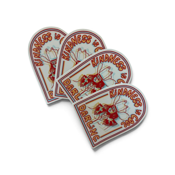 Kindness is Cool Darling Sticker - 100 percent helping someone