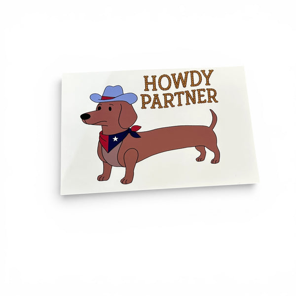 Howdy Partner Postcard