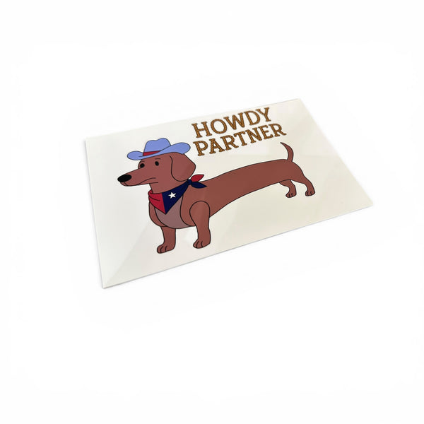 Howdy Partner Postcard