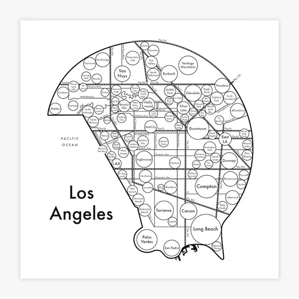 Los Angeles Map - Archies Press
