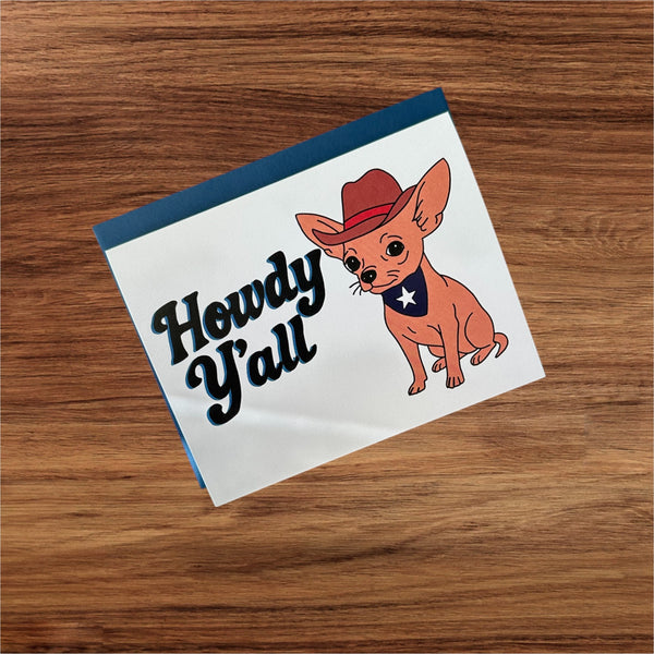 Howdy Y’all chihuahua Card