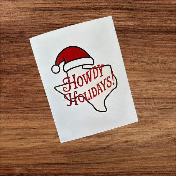 Howdy Holidays Texas Card