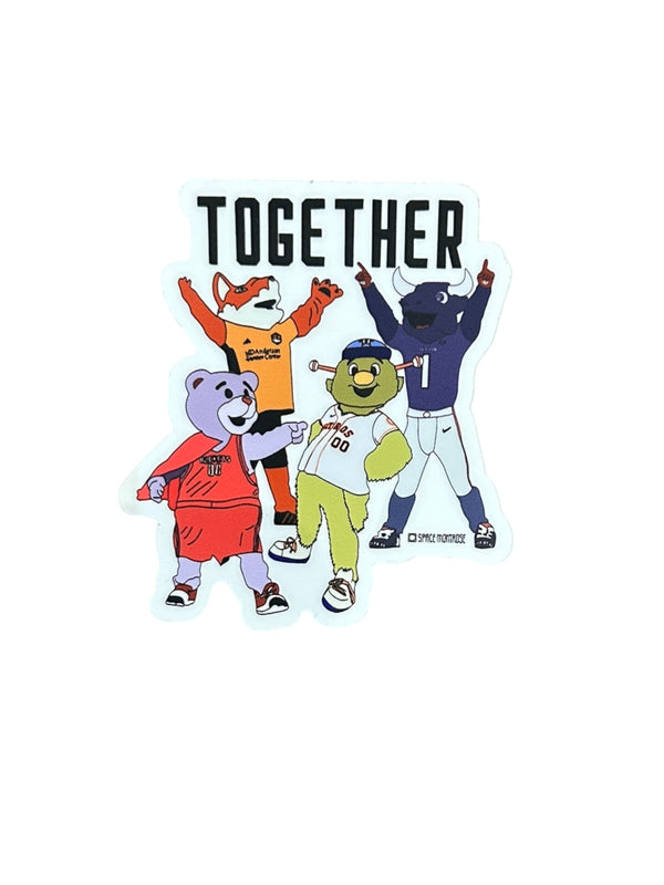 Together Houston Mascot Sticker