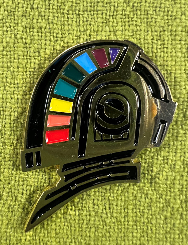 Shiny Punk Gold Enamel Pin