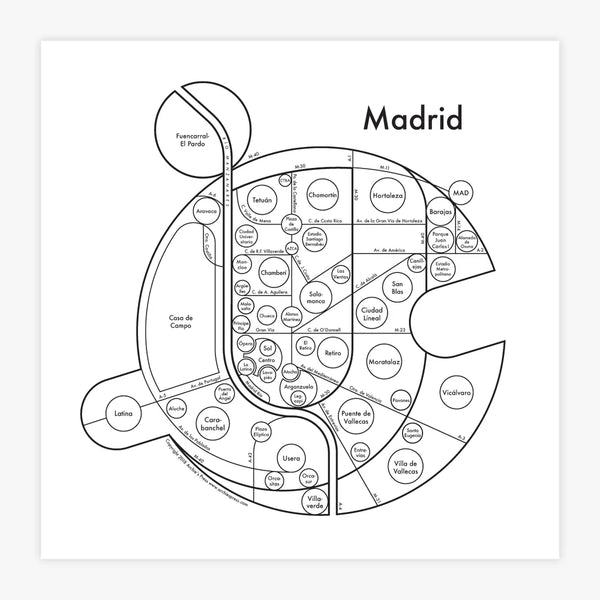 Madrid Map - Archies Press