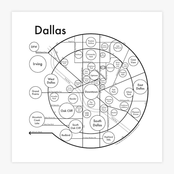 Dallas Map - Archies Press