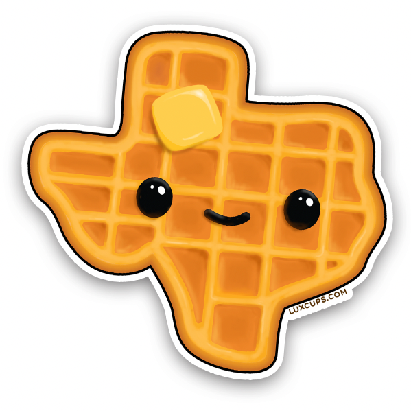 Lux Cups - Stickers - Texas Waffle