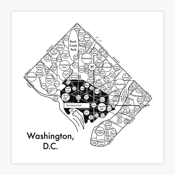 Archie’s Press - Print - US City Map