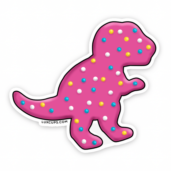 Lux Cups - Stickers - T Rex Dino Cookie