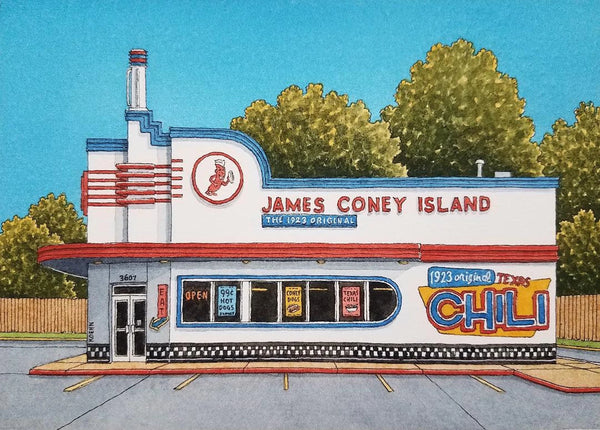 Jim Koehn - Print - James Coney Island