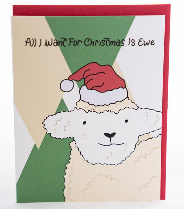 Paper Vibes - Cards - All I Want for Christmas is Ewe