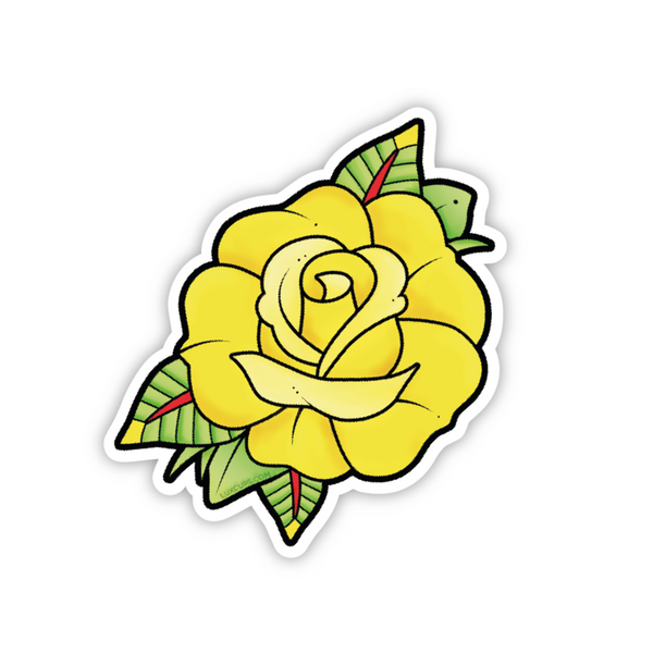 Lux Cups - Stickers - Yellow Rose